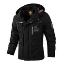 Wasserdichte Herren-Winterjacke mit Kapuze und warmem Futter