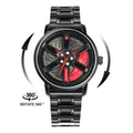 Herren-Luxus-Autofelgen-Uhr – Edelstahl Quarz