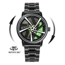 Herren-Luxus-Autofelgen-Uhr – Edelstahl Quarz