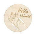 Letrero de madera conmemorativo para bebés – Regalo grabado para recién nacidos para padres
