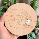 Letrero de madera conmemorativo para bebés – Regalo grabado para recién nacidos para padres