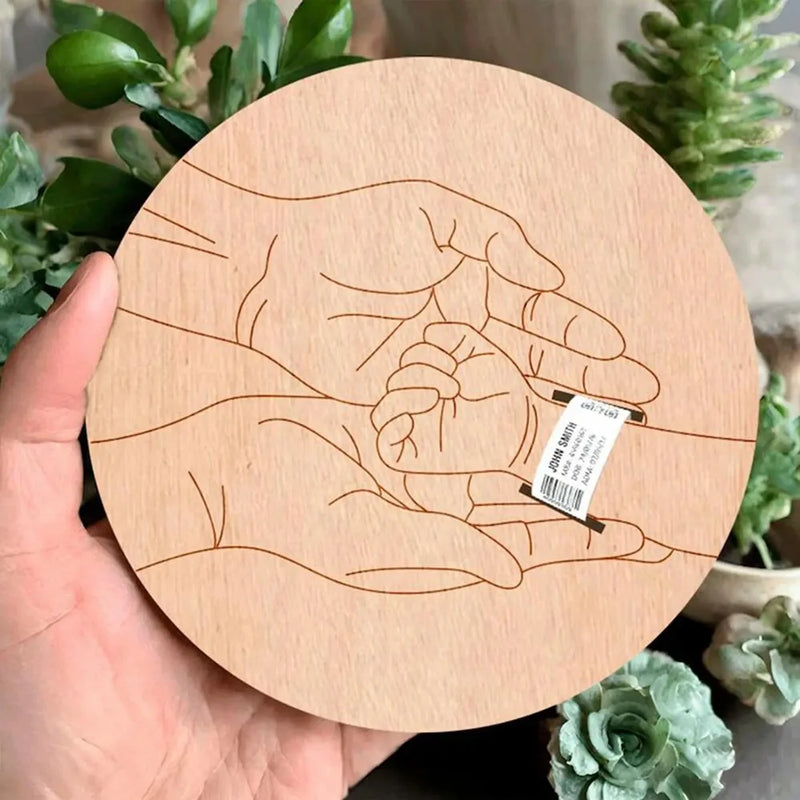 Letrero de madera conmemorativo para bebés – Regalo grabado para recién nacidos para padres