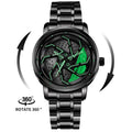 Herren-Luxus-Autofelgen-Uhr – Edelstahl Quarz