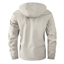 Wasserdichte Herren-Winterjacke mit Kapuze und warmem Futter