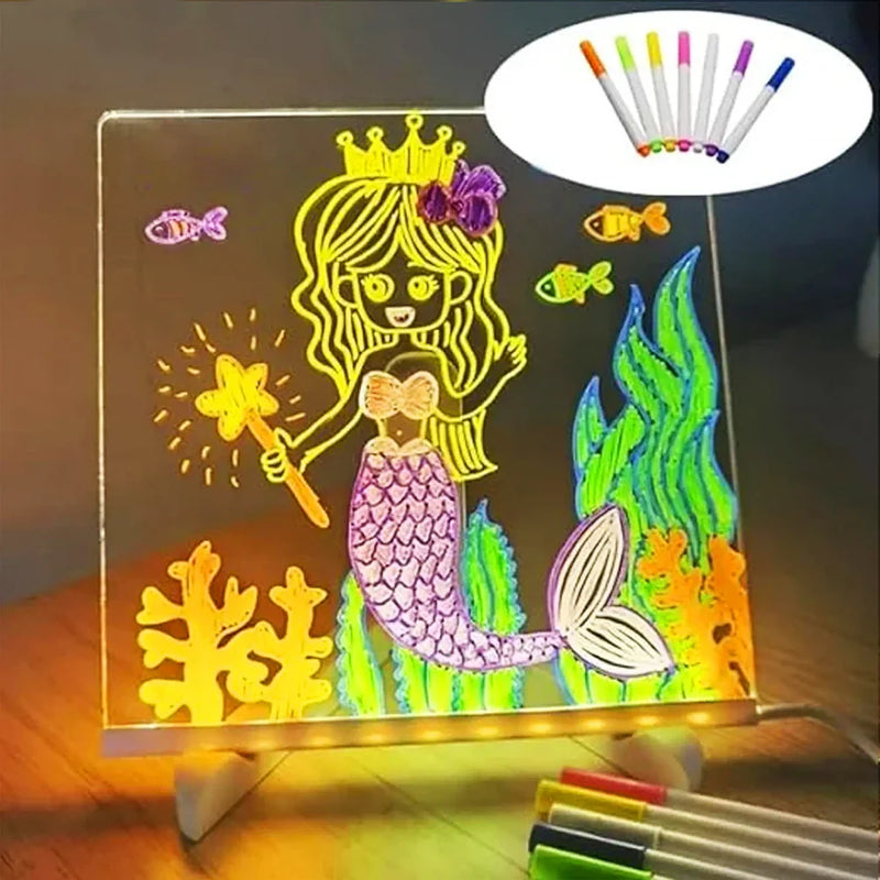 LED-Nachrichtentafel – DIY-Acryl-Schreibtafel mit 7 Stiften