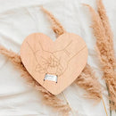 Letrero de madera conmemorativo para bebés – Regalo grabado para recién nacidos para padres