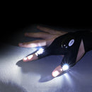 Guantes Linterna LED – Herramienta de Exterior Impermeable sin Dedos