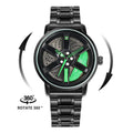 Herren-Luxus-Autofelgen-Uhr – Edelstahl Quarz