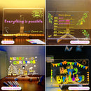 LED-Nachrichtentafel – DIY-Acryl-Schreibtafel mit 7 Stiften