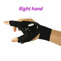 Guantes Linterna LED – Herramienta de Exterior Impermeable sin Dedos