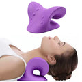 Relajador cervical de cuello – Almohada de estiramiento y masaje para la columna vertebral