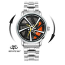 Herren-Luxus-Autofelgen-Uhr – Edelstahl Quarz